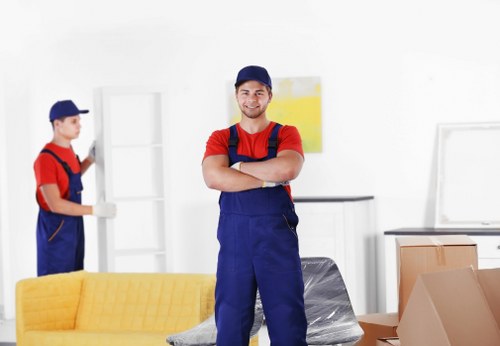 Staff maintaining safety standards at Totteridge Storage