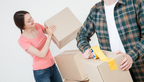 Professional packing services in Totteridge with moving boxes and wrapping materials