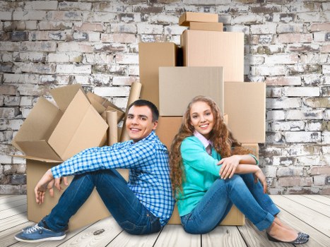 Packed household items arranged for a small Totteridge relocation