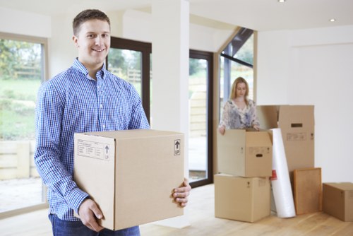 Local moving team handling a Totteridge property relocation