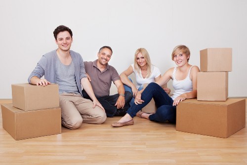 Organized boxes and luggage for student storage in Totteridge