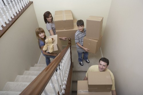 Organized storage units used for household belongings in Totteridge